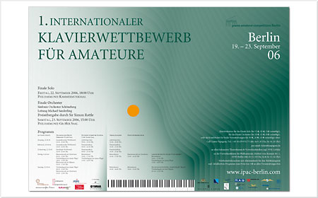 <span style="font-weight: bold">1. Internationaler Klavierwettbewerb für Amateure</span> - Berlin<br />Plakat<br />&nbsp;