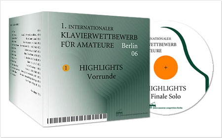 <span style="font-weight: bold">1. Internationaler Klavierwettbewerb für Amateure</span> - Berlin<br />CD-Cover und CD-Aufdruck<br />&nbsp;